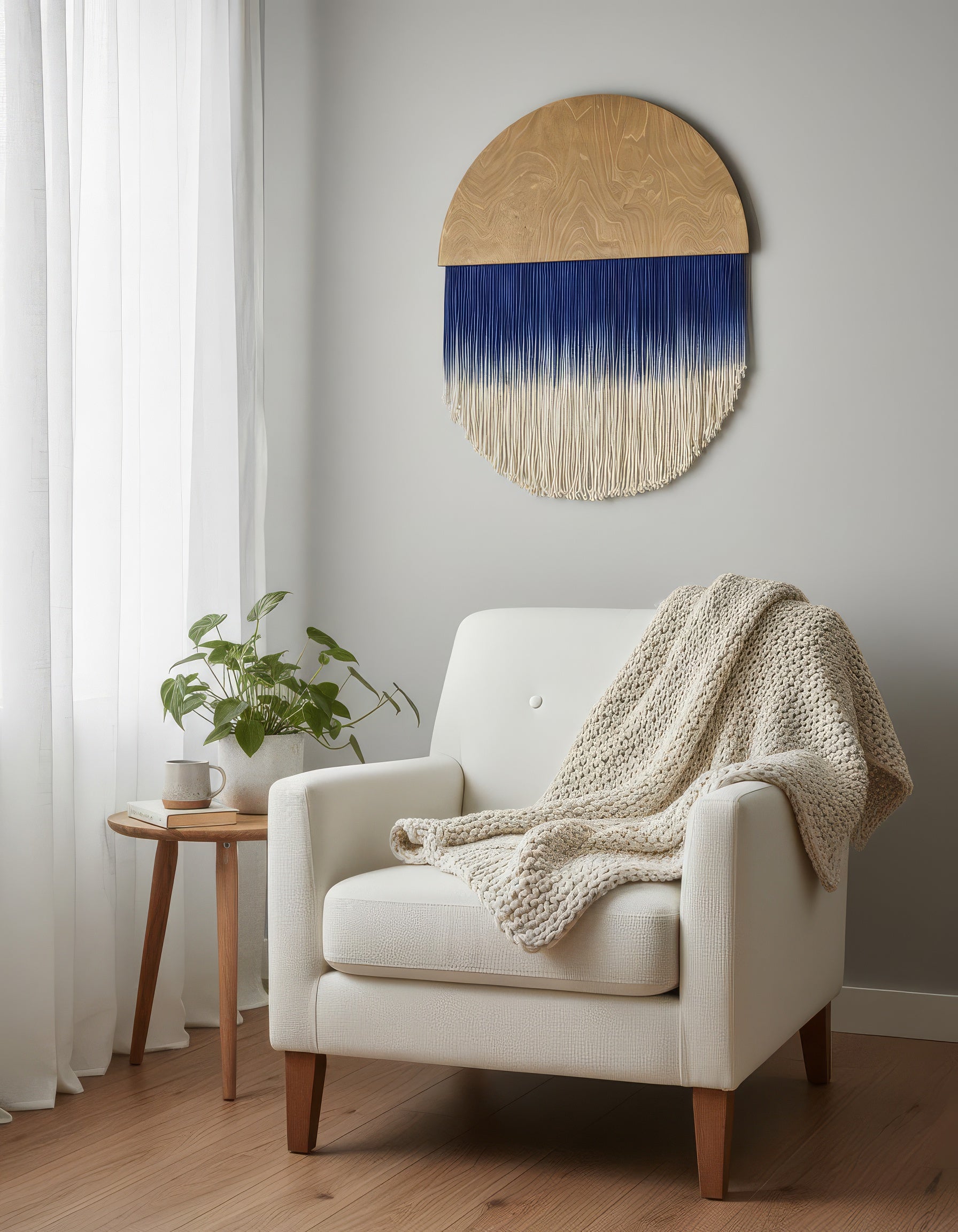 Handmade Macrame Decor - Model : Half Moon